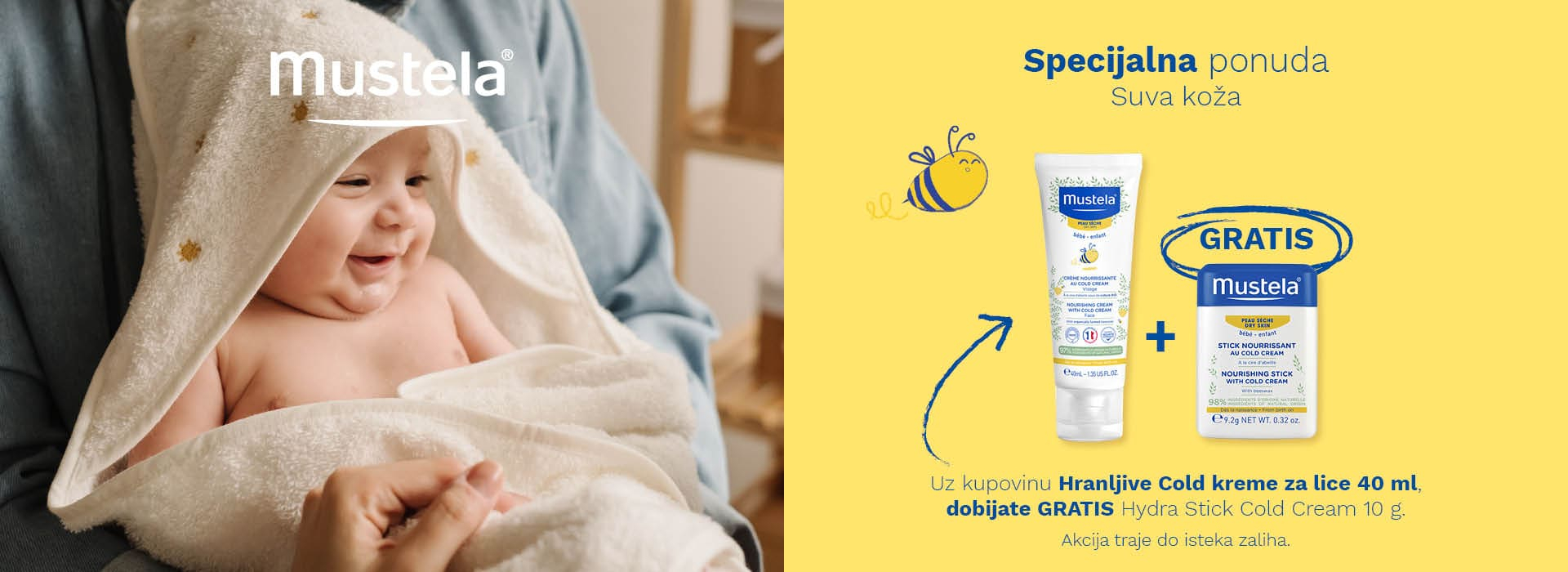 Mustela Cold akcija brend - Srbotrade